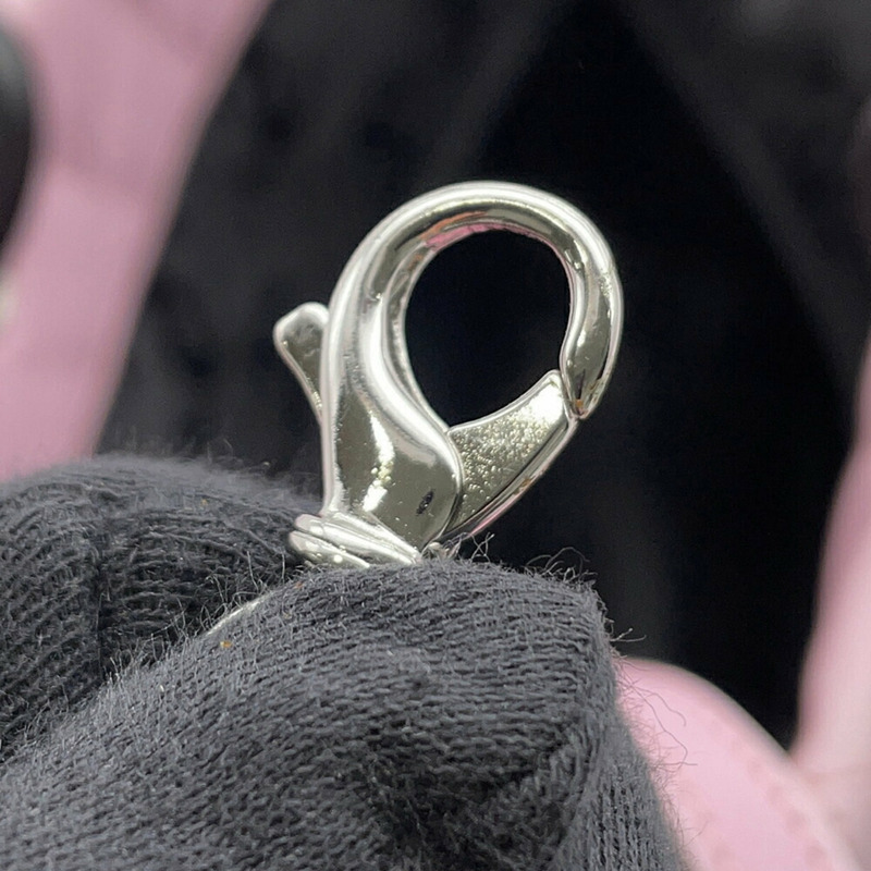 香奈兒 Cambon 系列大手提包,Matelasse Coco Mark 皮革,A25169,粉紅色和黑色-11