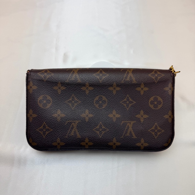 LV M81896 老花三合一 鏈條包 芯片款-2