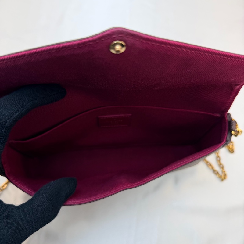 LV M81896 老花三合一 鏈條包 芯片款-6