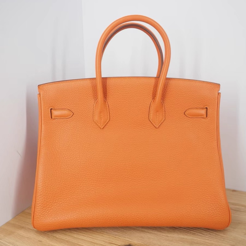 愛馬仕BIRKIN35愛馬仕橙金扣框O刻 TOGO-1