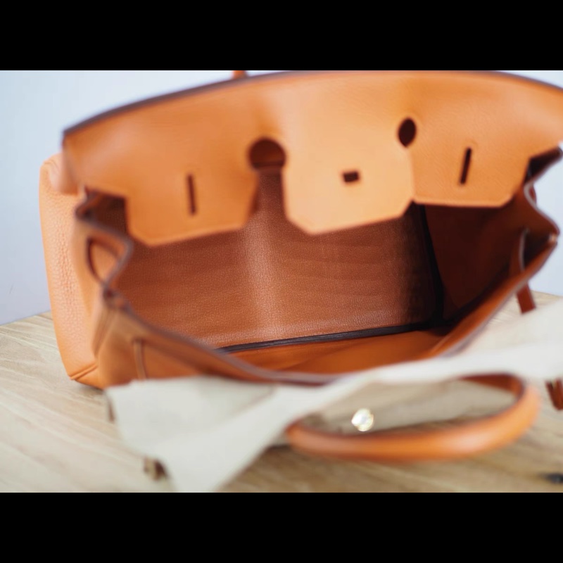 愛馬仕BIRKIN35愛馬仕橙金扣框O刻 TOGO-3