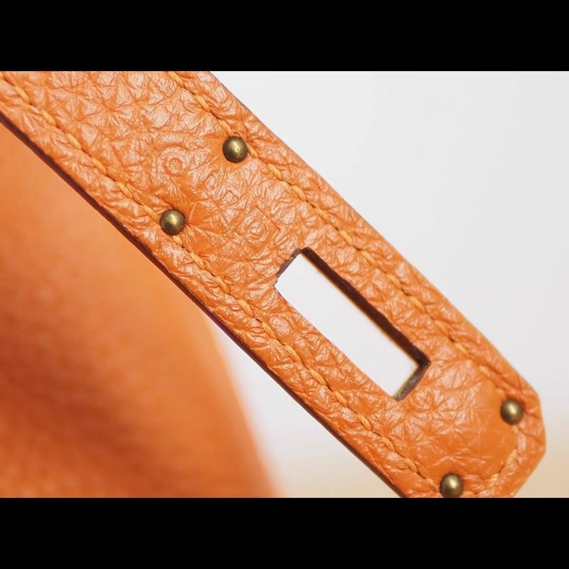 愛馬仕BIRKIN35愛馬仕橙金扣框O刻 TOGO-4