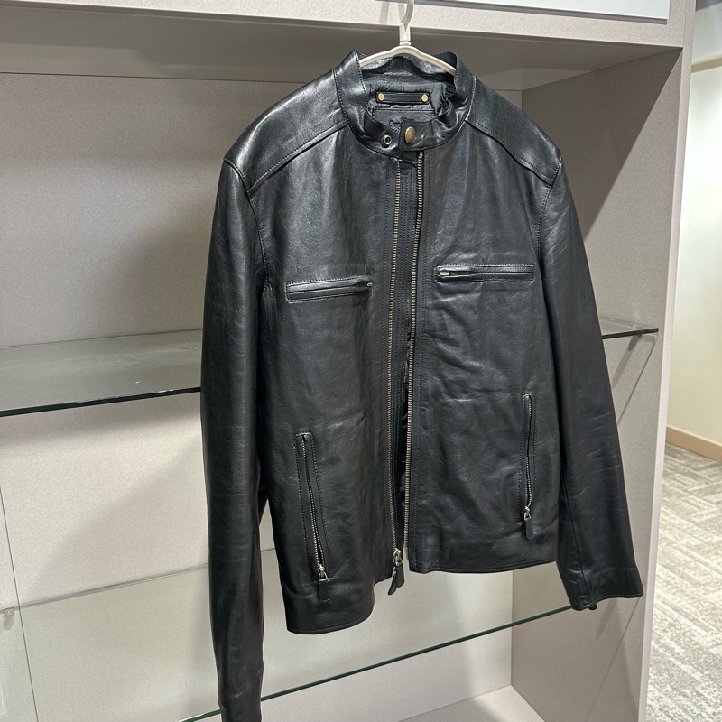 Coach蔻驰经典黑色机车皮衣-1