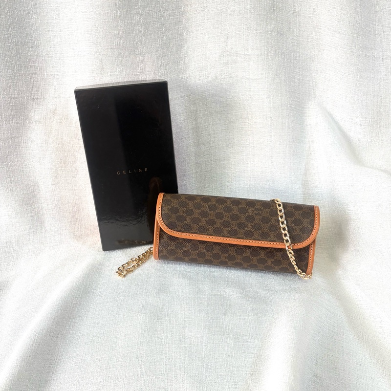 Celine 凱旋門老花包 有盒 全新品-3