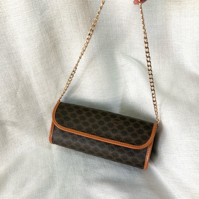 Celine 凱旋門老花包 有盒 全新品-5