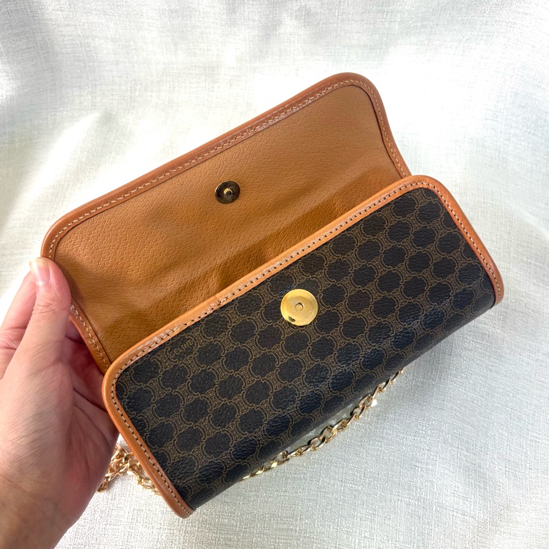 Celine 凱旋門老花包 有盒 全新品-18