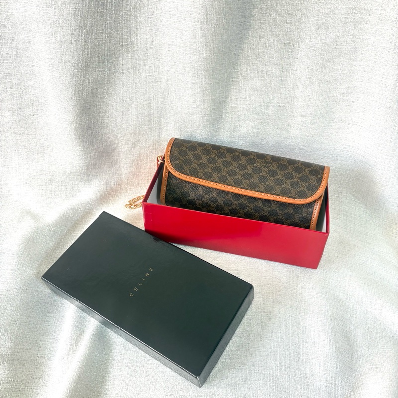 Celine 凱旋門老花包 有盒 全新品-25