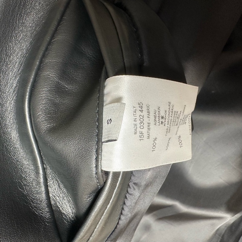 Givenchy纪梵希太空棉拼皮连帽皮衣-6