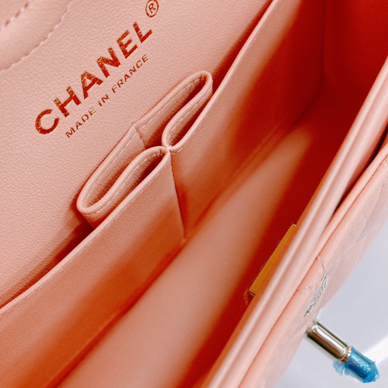 MS0490 Chanel 香奈先 經典 翻蓋 羊皮 蜜桃色 淺肉色 金扣 Classic Flap Small 23cm Lambskin Peach x GHW-17