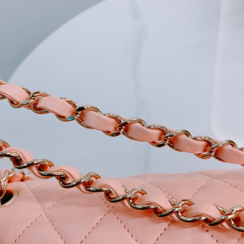 MS0490 Chanel 香奈先 經典 翻蓋 羊皮 蜜桃色 淺肉色 金扣 Classic Flap Small 23cm Lambskin Peach x GHW-18