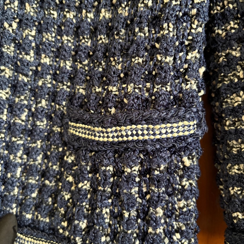 Chanel混色花泥外套42-8