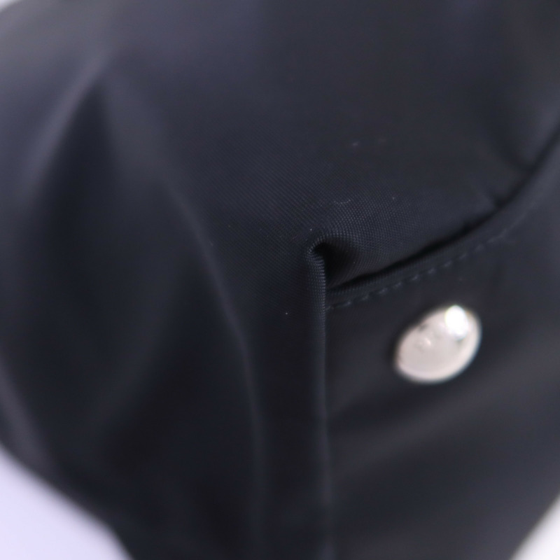 PRADA 尼龍Tote Bag銀扣肩背袋-5