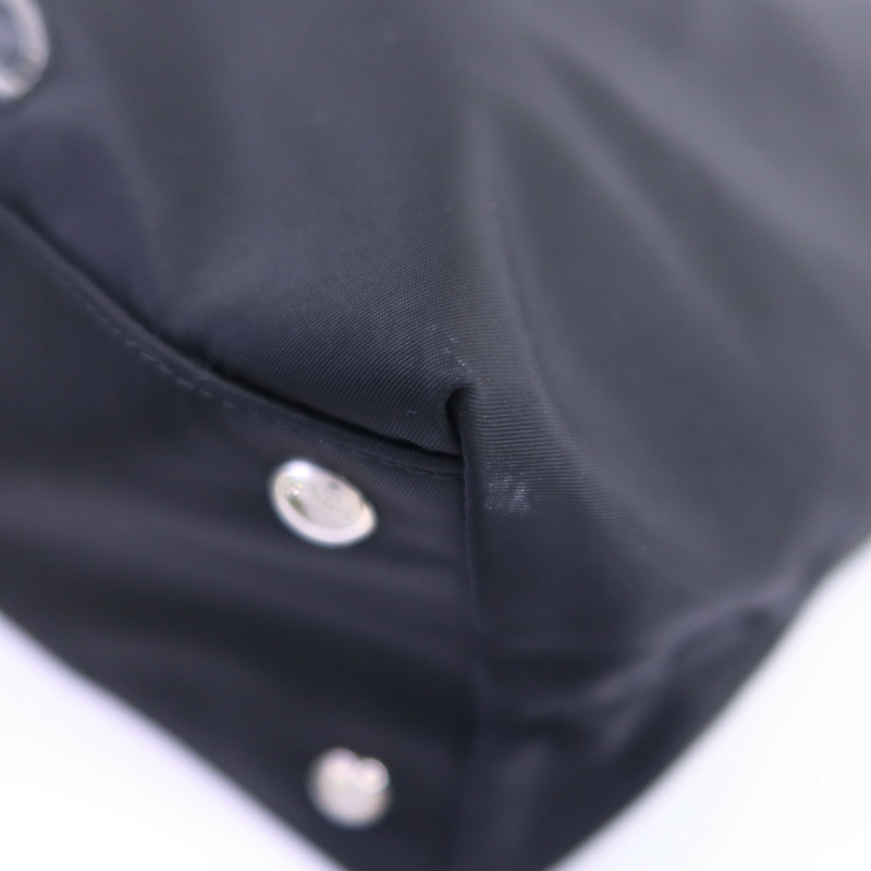 PRADA 尼龍Tote Bag銀扣肩背袋-6