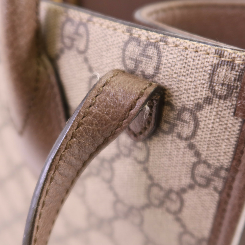 GUCCI 塗層帆布Disney GG Supreme金扣手挽肩背兩用袋-11