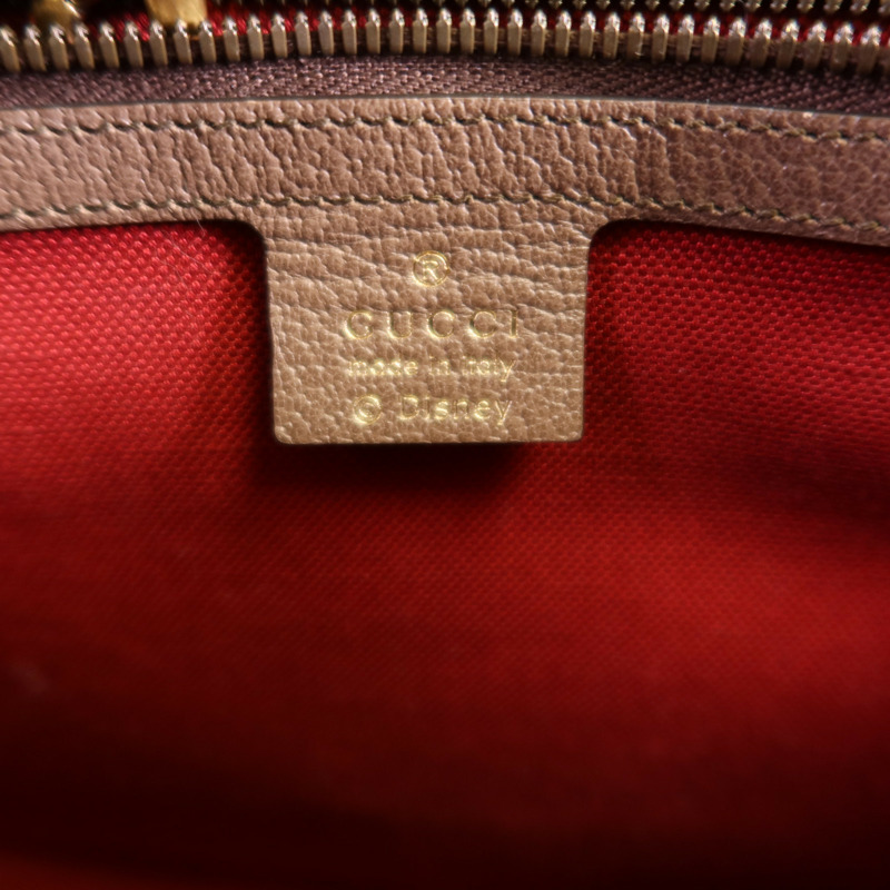 GUCCI 塗層帆布Disney GG Supreme金扣手挽肩背兩用袋-12