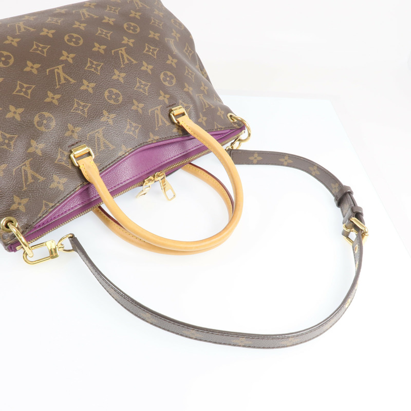 LOUIS VUITTON Monogram Pallas MM金扣手挽肩背兩用袋-8