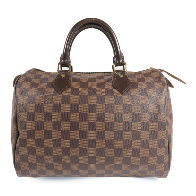 LOUIS VUITTON Damier Speedy 30金扣手挽袋-0