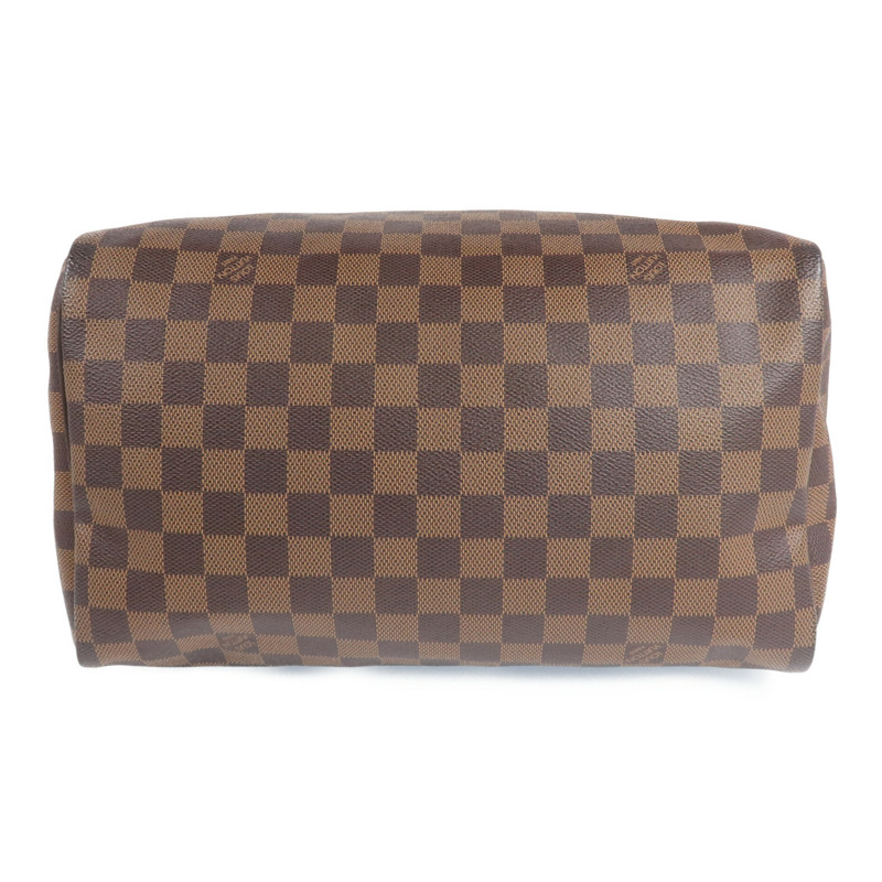 LOUIS VUITTON Damier Speedy 30金扣手挽袋-3