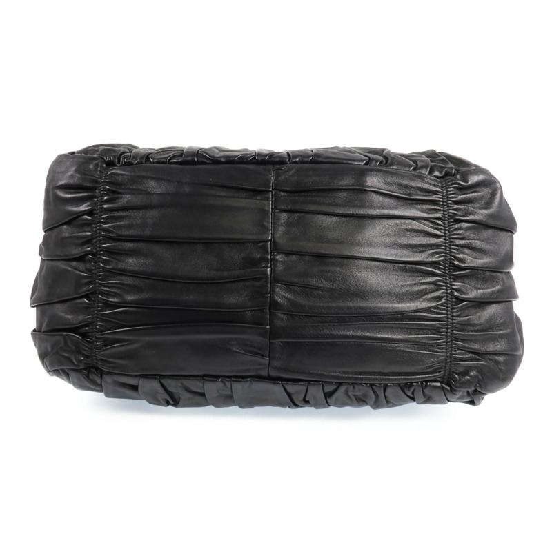 PRADA 羊皮皮革2 Way Shoulder金扣手挽肩背兩用袋-3