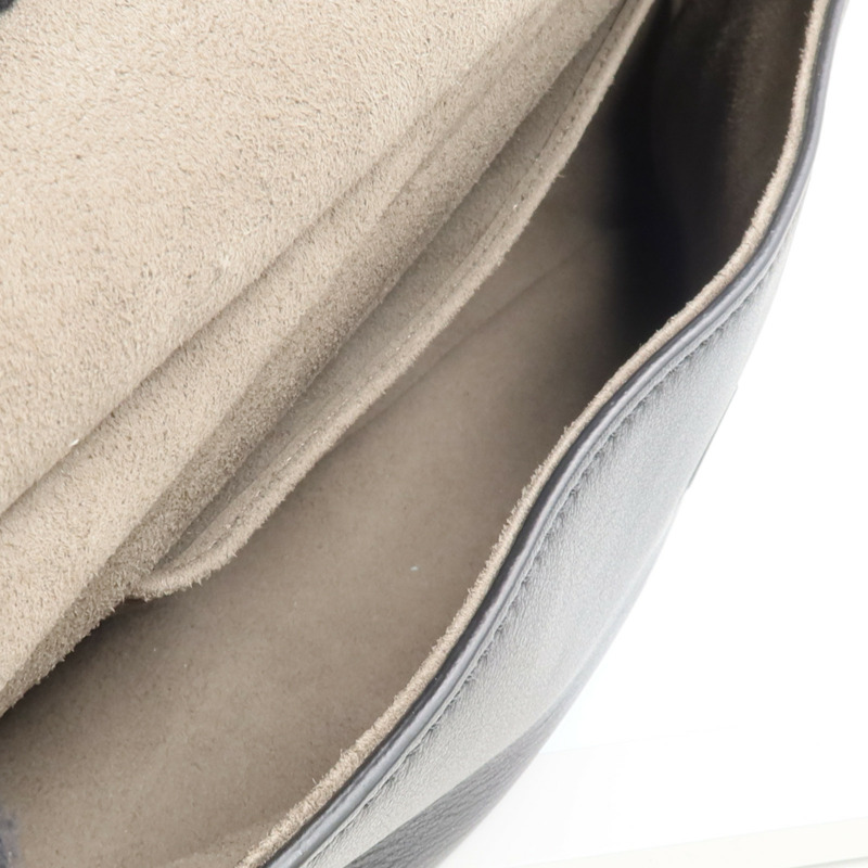 FENDI 塗層帆布/牛皮皮革Double F Shoulder Bag金扣手挽肩背兩用袋-5