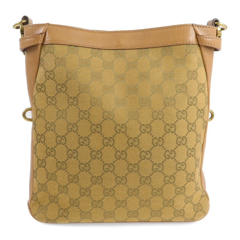 GUCCI 帆布Shoulder Bag金扣肩背袋-2