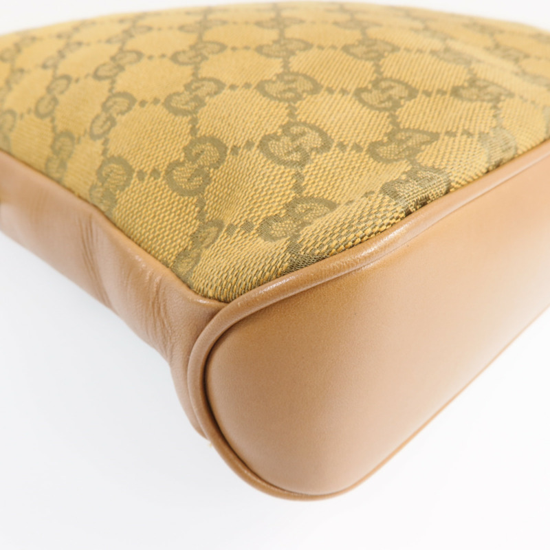 GUCCI 帆布Shoulder Bag金扣肩背袋-10