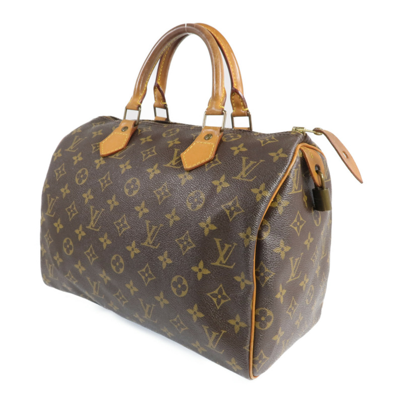 LOUIS VUITTON Monogram Speedy 30金扣手挽袋-1