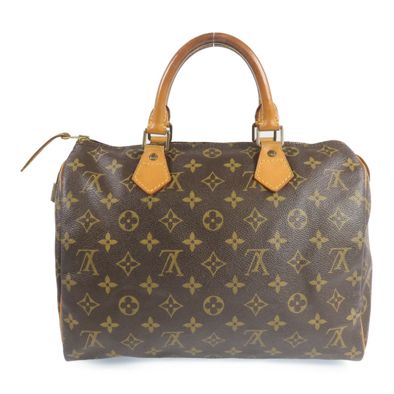 LOUIS VUITTON Monogram Speedy 30金扣手挽袋-2