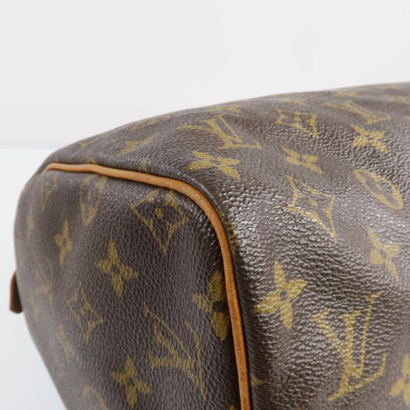 LOUIS VUITTON Monogram Speedy 30金扣手挽袋-9