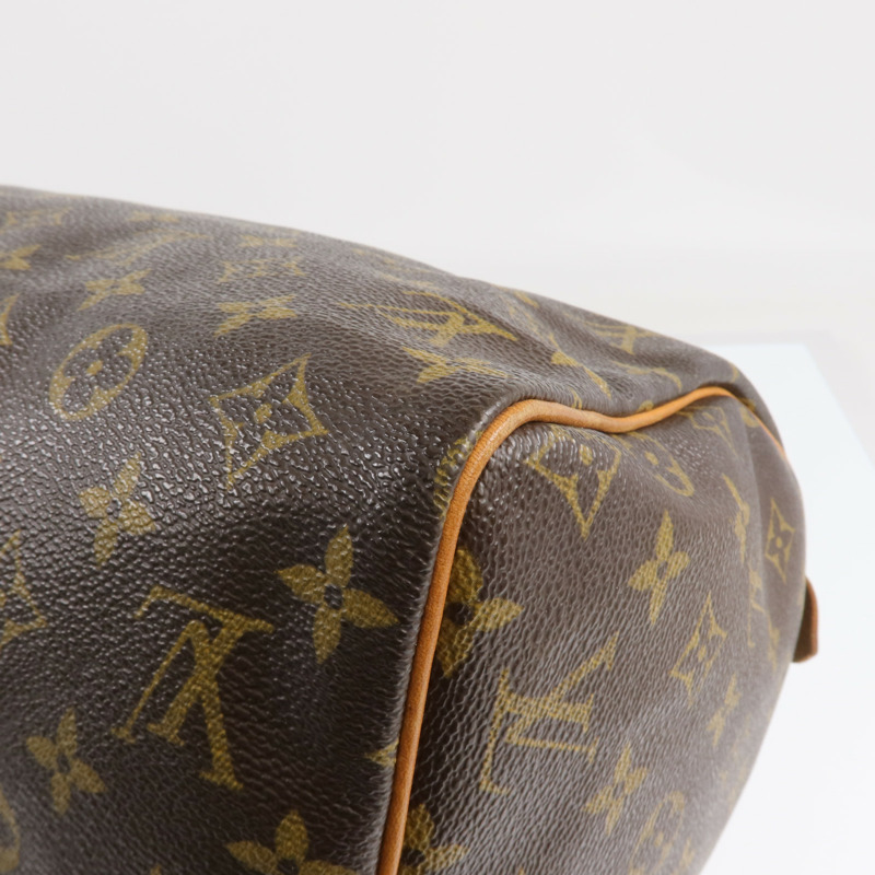 LOUIS VUITTON Monogram Speedy 30金扣手挽袋-10