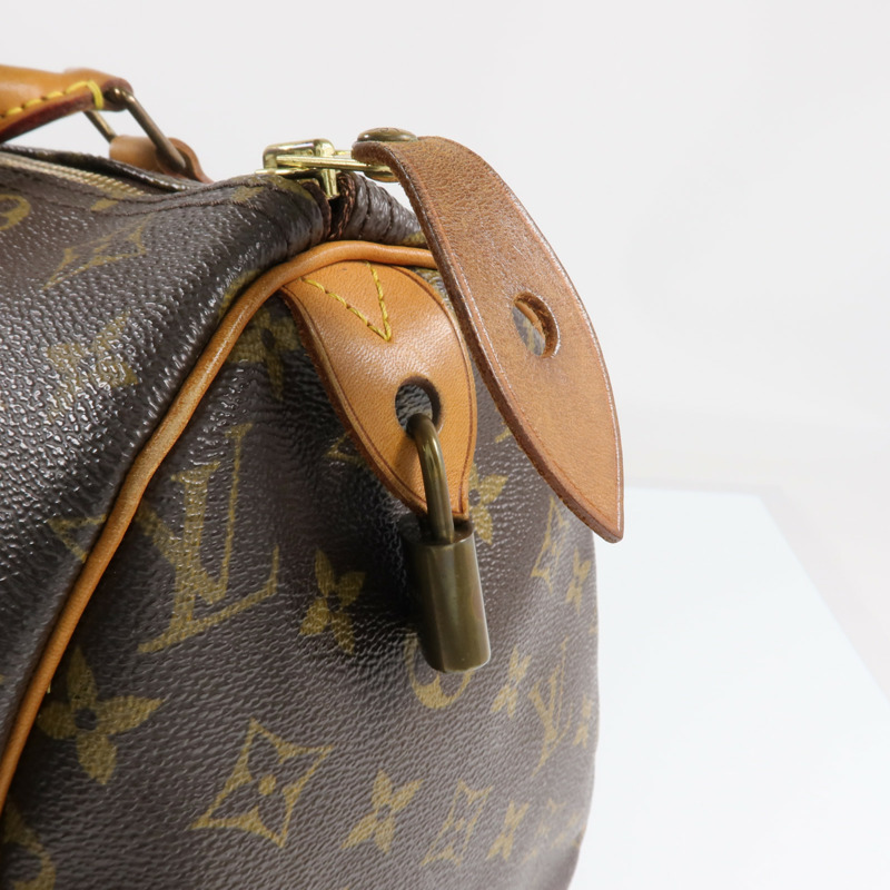 LOUIS VUITTON Monogram Speedy 30金扣手挽袋-12