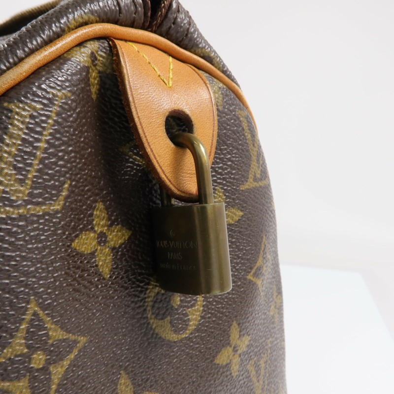 LOUIS VUITTON Monogram Speedy 30金扣手挽袋-18