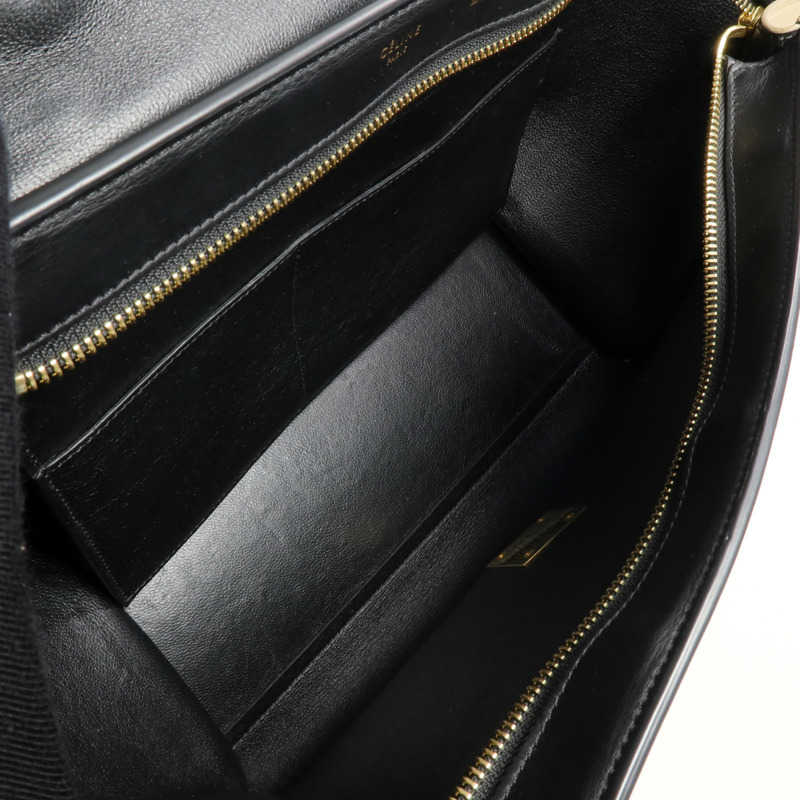 CELINE 牛皮皮革Trapeze金扣手挽肩背兩用袋-3