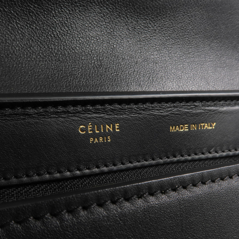 CELINE 牛皮皮革Trapeze金扣手挽肩背兩用袋-4