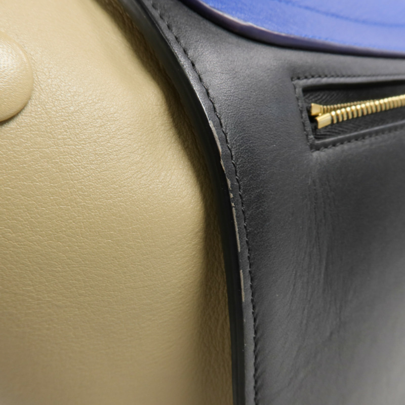 CELINE 牛皮皮革Trapeze金扣手挽肩背兩用袋-16