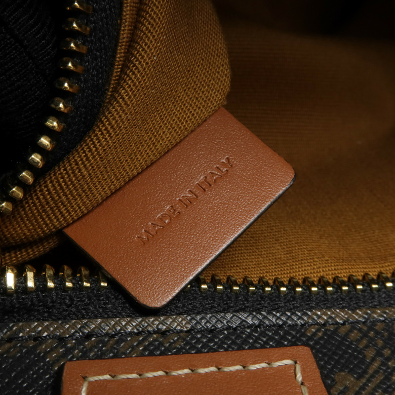 CELINE 塗層帆布Triomphe Cabas Vertical金扣手挽肩背兩用袋-8