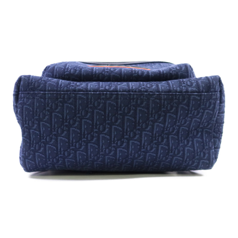 Dior Obriqur帆布/牛皮皮革Dior X Kaws Rider 2.0 Zipped Backpack銀扣背包-3