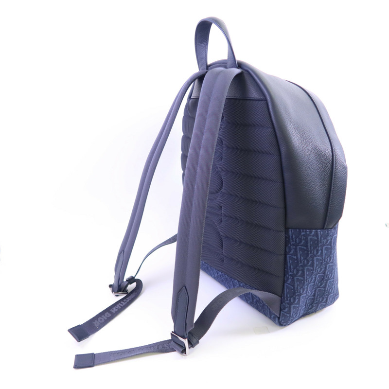 Dior Obriqur帆布/牛皮皮革Dior X Kaws Rider 2.0 Zipped Backpack銀扣背包-4