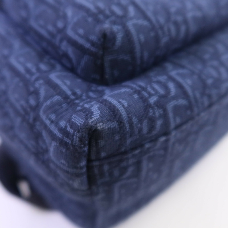 Dior Obriqur帆布/牛皮皮革Dior X Kaws Rider 2.0 Zipped Backpack銀扣背包-5