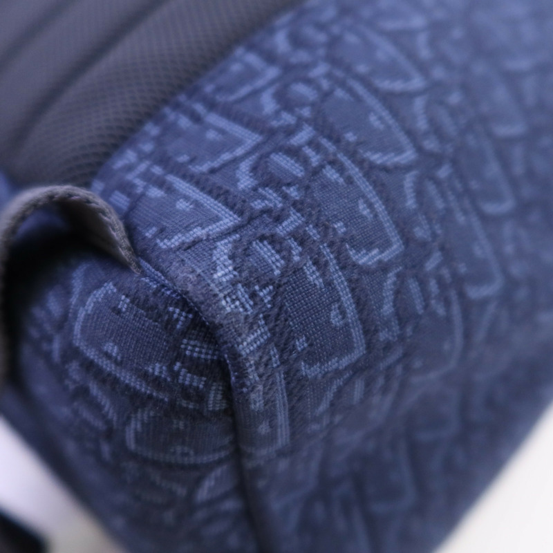 Dior Obriqur帆布/牛皮皮革Dior X Kaws Rider 2.0 Zipped Backpack銀扣背包-7