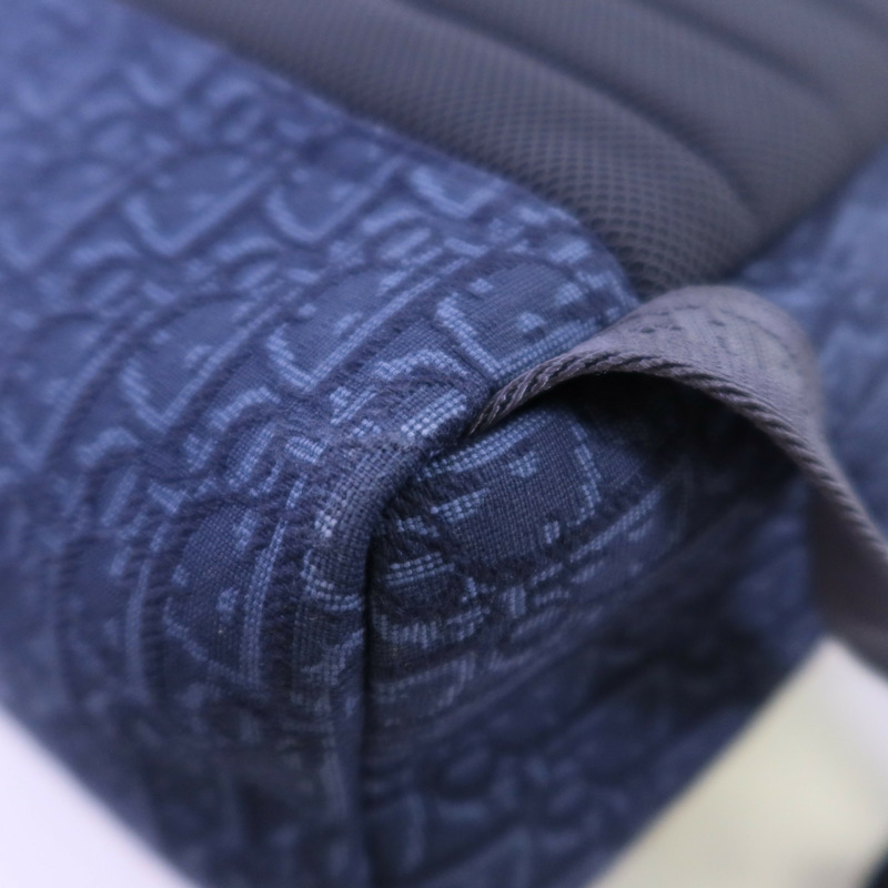 Dior Obriqur帆布/牛皮皮革Dior X Kaws Rider 2.0 Zipped Backpack銀扣背包-8