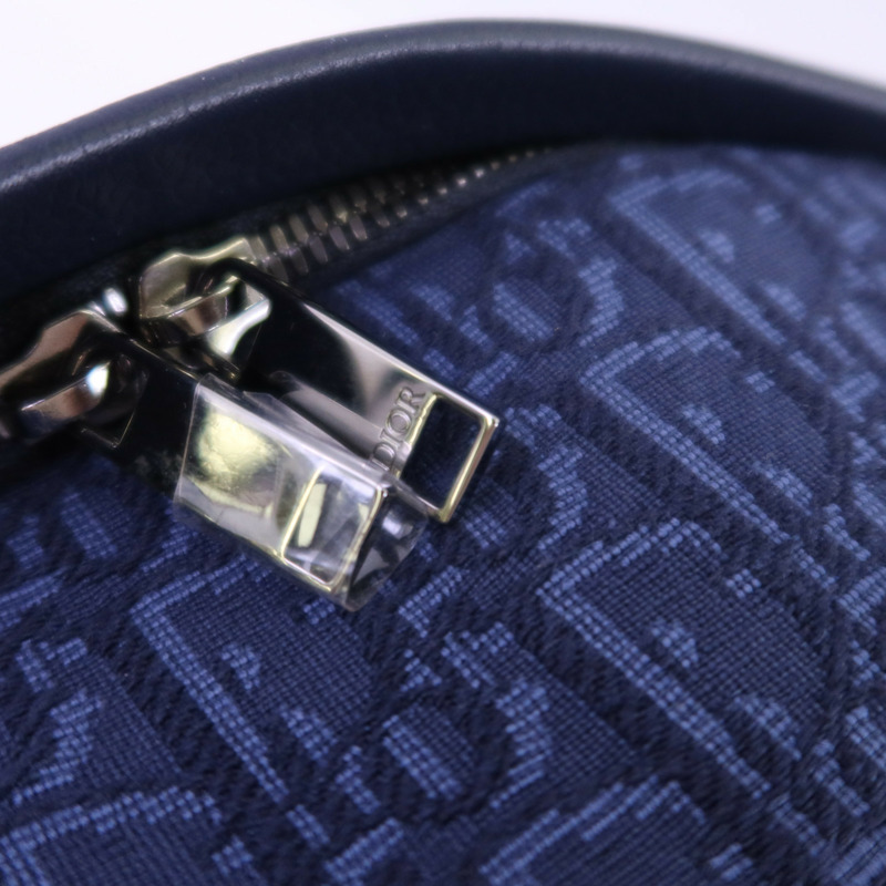 Dior Obriqur帆布/牛皮皮革Dior X Kaws Rider 2.0 Zipped Backpack銀扣背包-11