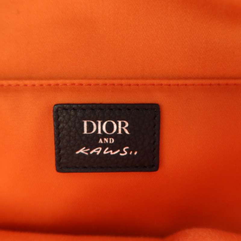 Dior Obriqur帆布/牛皮皮革Dior X Kaws Rider 2.0 Zipped Backpack銀扣背包-15
