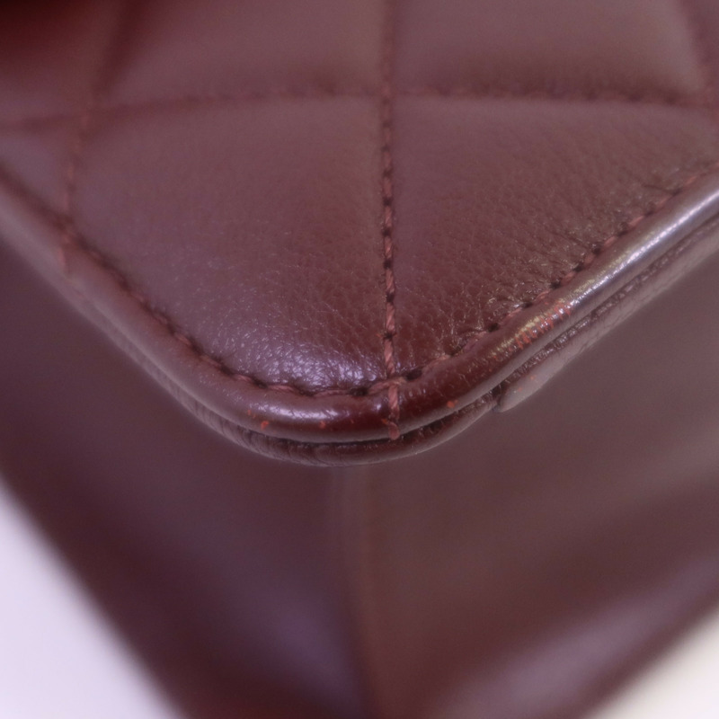 CHANEL 牛皮皮革CC University Flap Bag銀扣鏈帶手挽肩背兩用袋-5