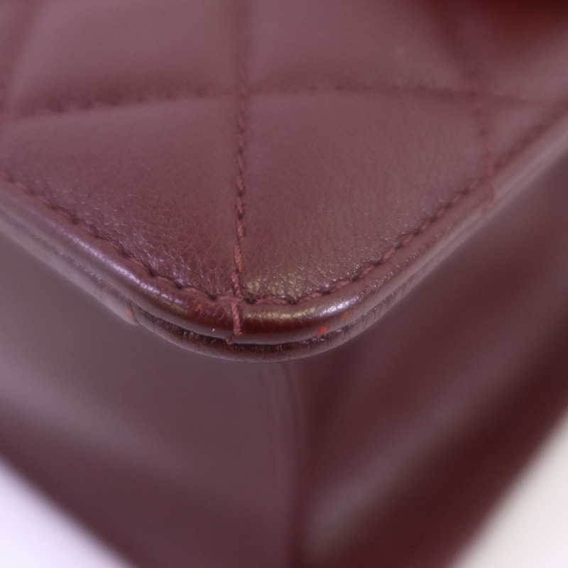 CHANEL 牛皮皮革CC University Flap Bag銀扣鏈帶手挽肩背兩用袋-6