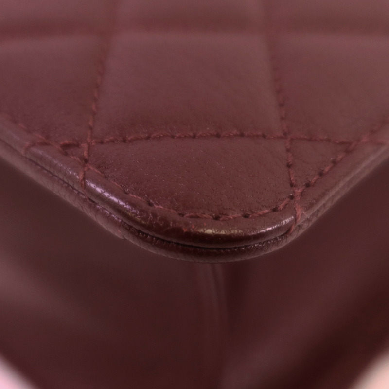 CHANEL 牛皮皮革CC University Flap Bag銀扣鏈帶手挽肩背兩用袋-8