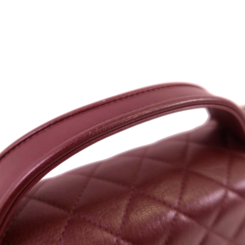 CHANEL 牛皮皮革CC University Flap Bag銀扣鏈帶手挽肩背兩用袋-14