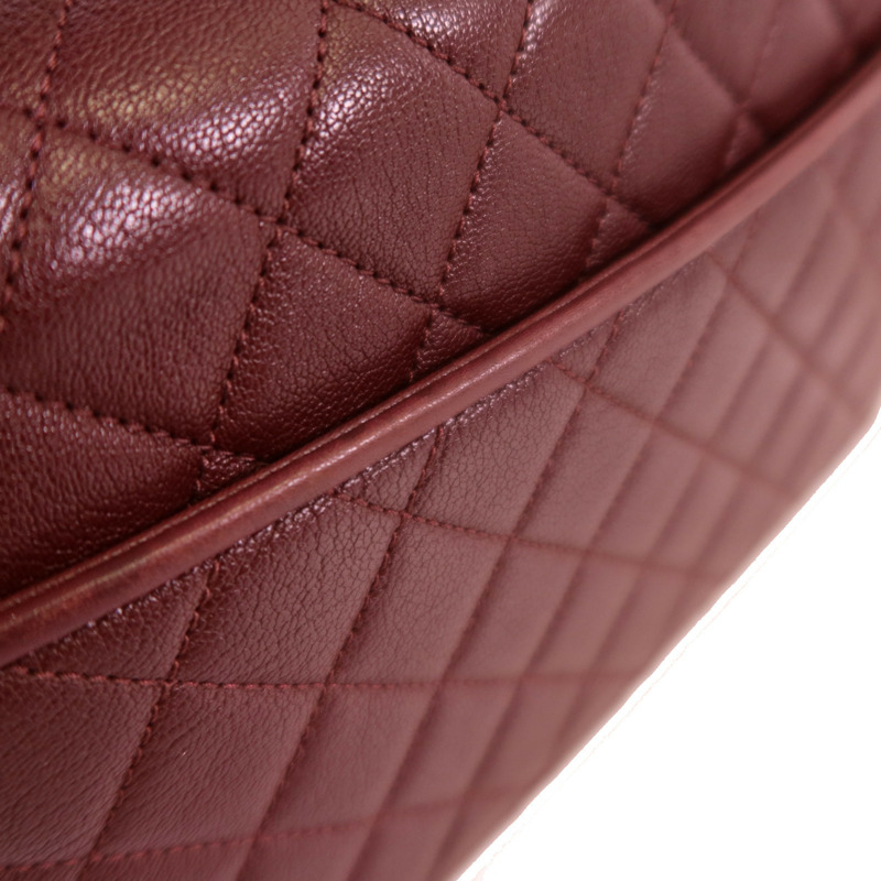 CHANEL 牛皮皮革CC University Flap Bag銀扣鏈帶手挽肩背兩用袋-16