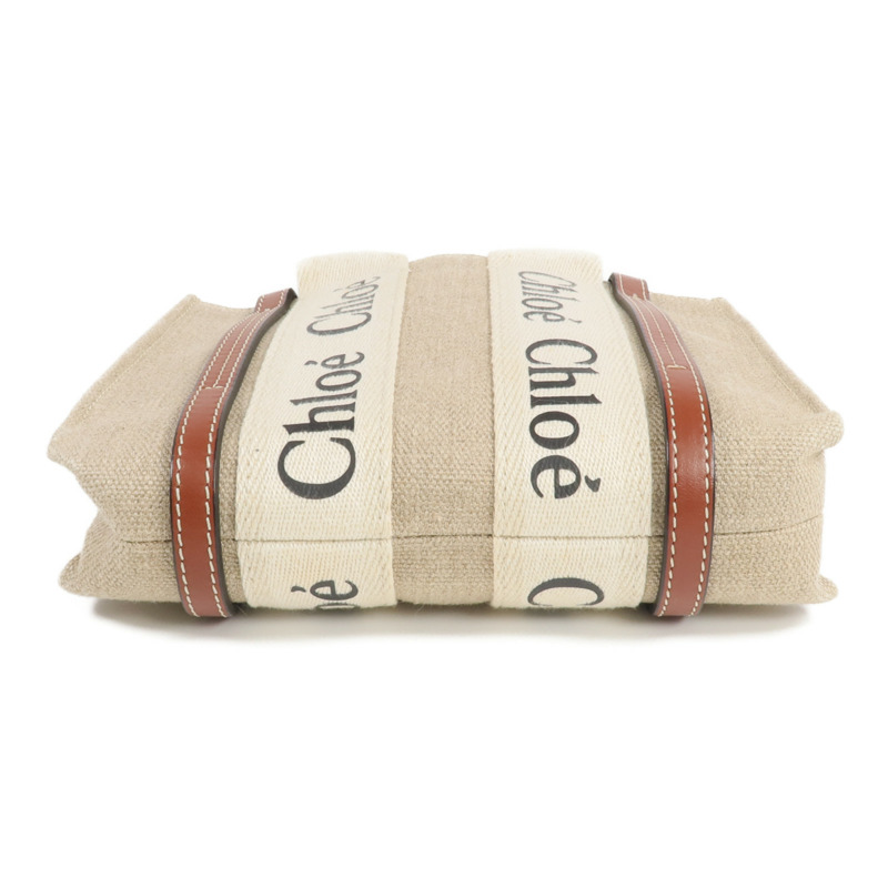 Chloe 帆布Mini Woody手挽肩背兩用袋-3