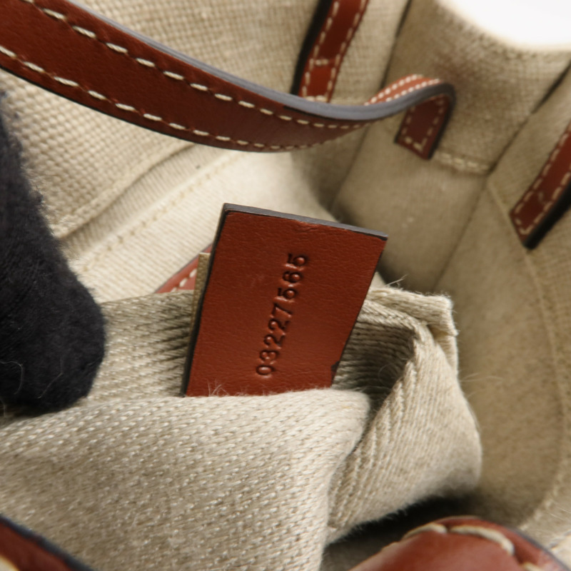 Chloe 帆布Mini Woody手挽肩背兩用袋-6